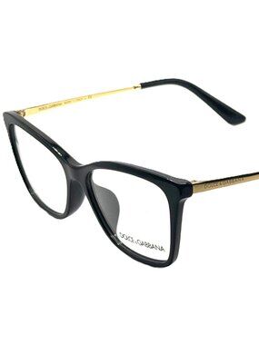 NEW DOLCE & GABBANA DG 3347-F 501 Black Women Eyeglasses 56mm 16 145